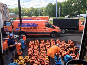 Gathering Equipment for Storm Damage Restoration