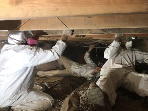 Technicians Conducting Storm Repairs After a Thunderstorm 